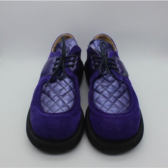 John Fluevog by Dynamic avant-garde quilted leather retro hover creepers shoes - Picture 3 of 16